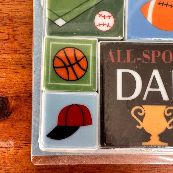 Vintage Ganz Little Magnets for Dad Sports Football Softball Coach Hat 5 Piece - Picture 7 of 12